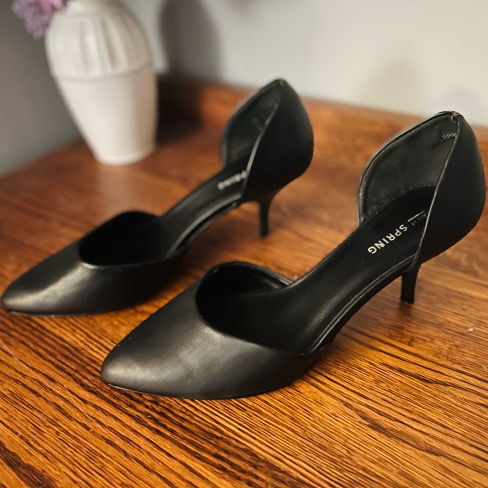 Call It Spring Vegan Leather Kitten Heels